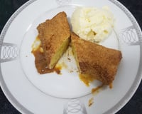 Rolinhos de banana com doce de leite