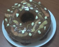 Bolo de maçã com aveia, canela e passas