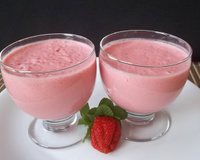 Mousse de morango com gengibre