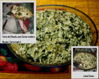 Torta light de chuchu com carne moída e ricota