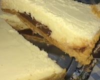 Torta de leite em pó com creme de avelã