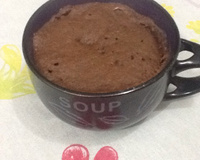 Bolo de caneca de nutella simples