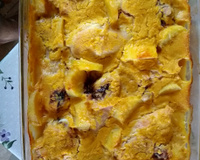 Frango assado ao creme de leite