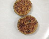 Hambúrguer de grão de bico e arroz integral