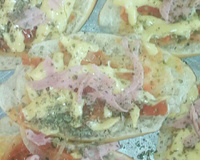 Pizza de pão de forma