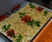 Bolo salgado de pão de forma