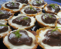 Tortinhas de brigadeiro com creme de limão