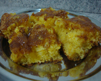 Bolo de Laranja com calda