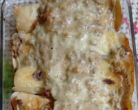 Massa panqueca com creme de leite