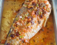 Peixe assado à moda pantaneira