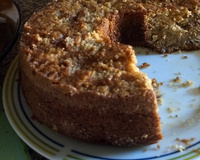 Bolo integral de maçã e banana