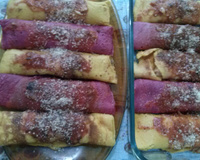 Panqueca colorida natural