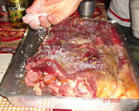 Costela gaúcha assada em forno de pizza