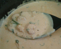 Estrogonofe de camarão