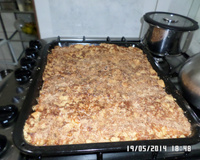 Torta de banana e farofa