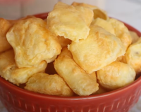 Almofada de tapioca pra variar o cardápio: é tipo uma crepioca, mas com um crocantinho delicioso