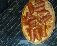 Purê de batata com salsicha ao molho