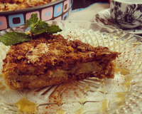 Torta de banana com aveia