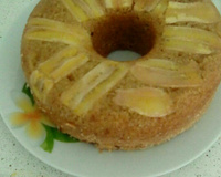 Bolo de banana com aveia