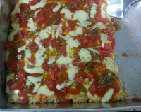 Pizza de pão de forma