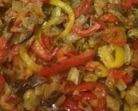 Salada de berinjela assada