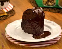 bolo vulcão de chocolate