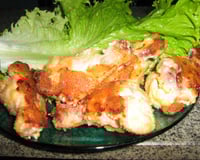 Frango empanado assado