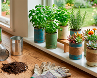 Da cozinha, para o jardim: como transformar latas de alimentos em verdadeiros tesouros para as plantas