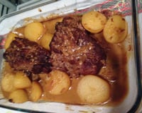 Cupim ao molho com batatas