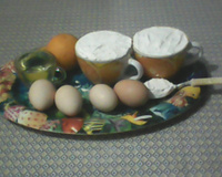 Bolo de laranja decorado