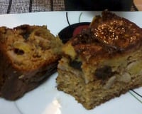 Bolo de banana integral com iogurte no liquidificador