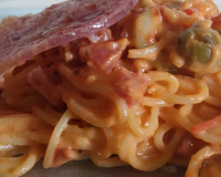Macarrão com salaminho
