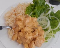 Estrogonofe de frango com champignon