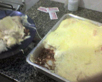 Macarrão escondidinho da Tyvinha