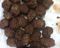 Bolinho de carne moída simples