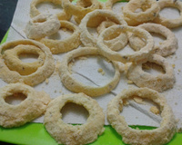 Onion rings empanada com fubá mimoso