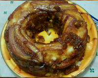 Bolo de banana caramelizada