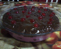 Pavê de cereja com ganache