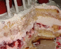 Bolo de gelado de morango Claudiakucau