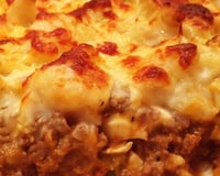 Couve-flor gratinada com carne moída