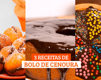 Sonho de bolo de cenoura