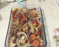 Tiras de carne chinesa