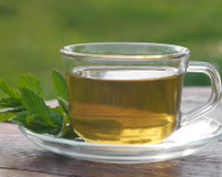 Chá de laranja, hortelã e mel