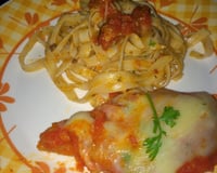 Filé de frango à parmegiana