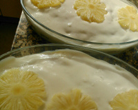 Pavê de abacaxi com coco