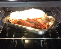 Carne assada com sal grosso
