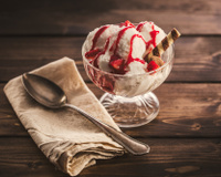 Sorvete quente com groselha: como fazer