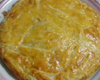 Torta de frango com palmito