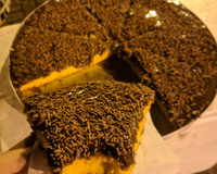 Pizza de bolo de cenoura