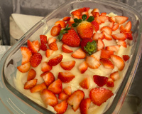 Pavê de morango simples
